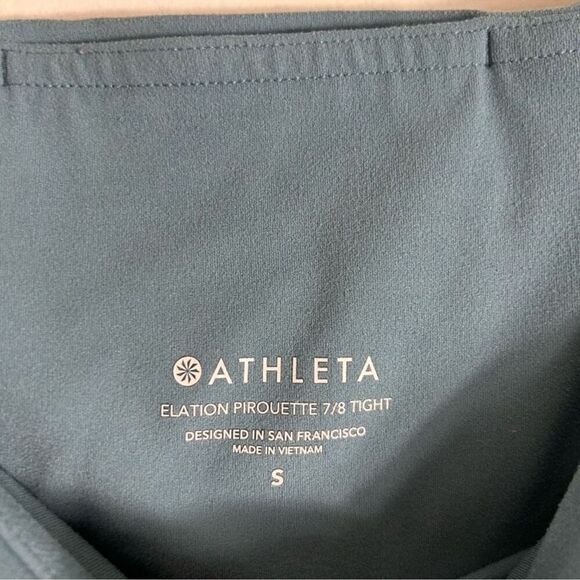Athleta elation blue pirouette 7/8 tight size S - Picture 5 of 5